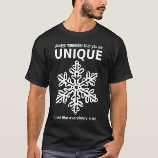 You are unique tee shirt