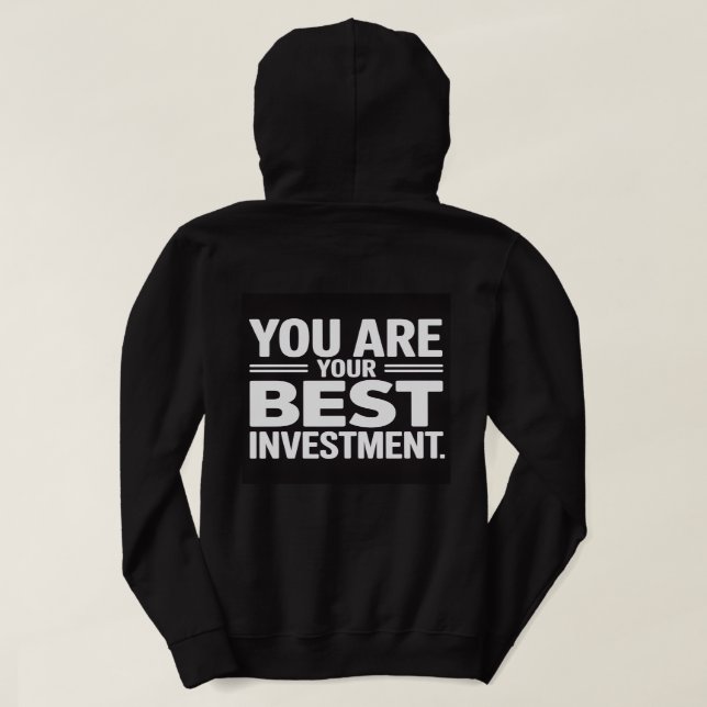 You Are Your Best Investment Women Cozy Winter  T Shirt (Design baksida)