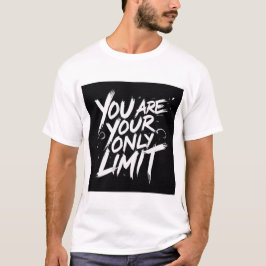 You Are Your Only Limit – Bold Motivational Quote  T Shirt