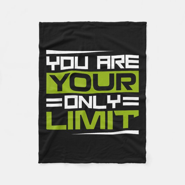 You Are Your Only Limit, Insration And Motivation  Fleecefilt (Framsidan)