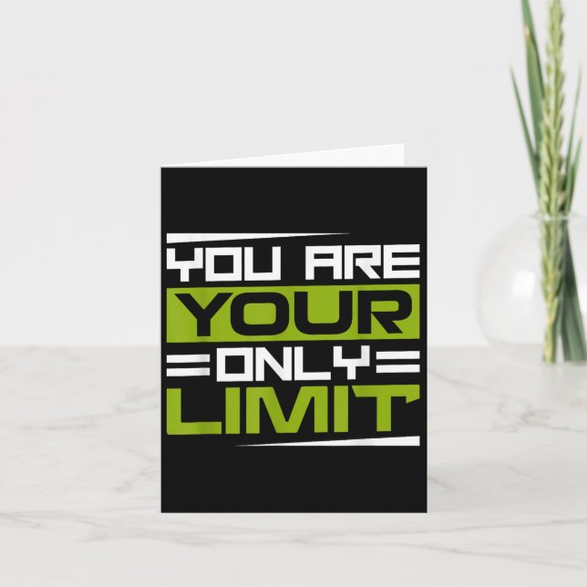 You Are Your Only Limit, Insration And Motivation  Kort (Framsida)