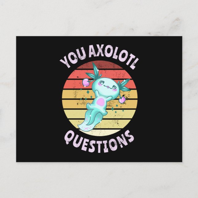 You axolotl questions vykort (Framsida)