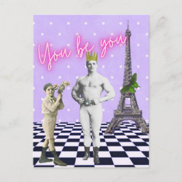 You Be You Empowering Popkonst Vykort