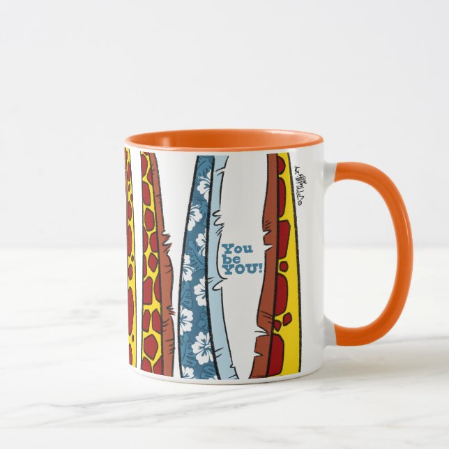 YOU BE YOU GIRAFFE by Jeff Willis Art Mug Mugg (Höger)