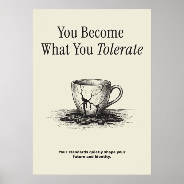 You Become What You Tolerate Poster (Framsidan)