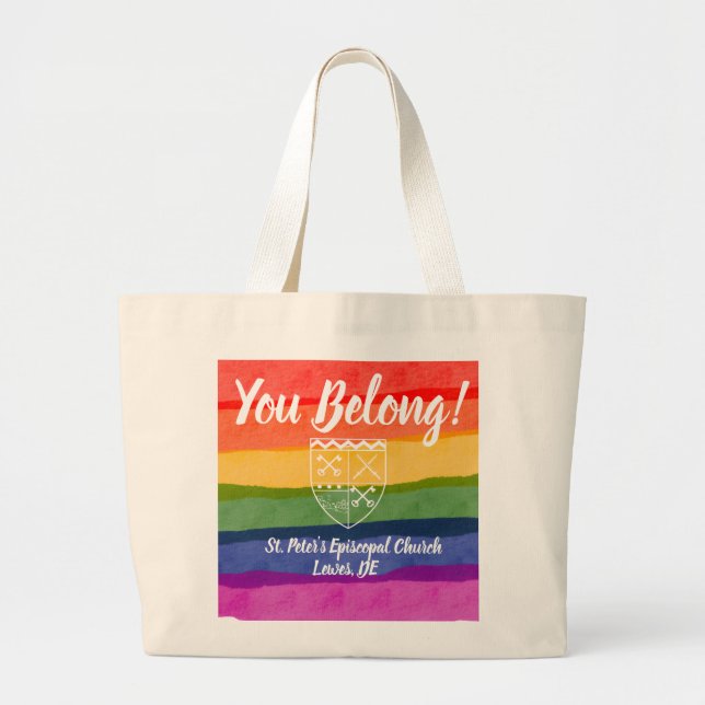 You Belong Pride Totebag Jumbo Tygkasse (Framsidan)