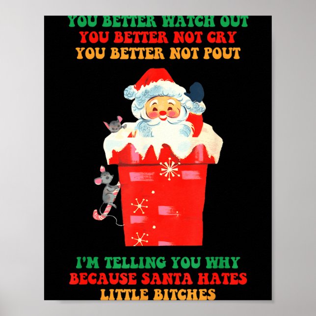 You Better Watch Out You Better Not Cry You Better Poster (Framsidan)