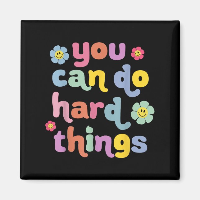 You Can Do Hard Things Teacher Back To School Moti Magnet (Framsidan)