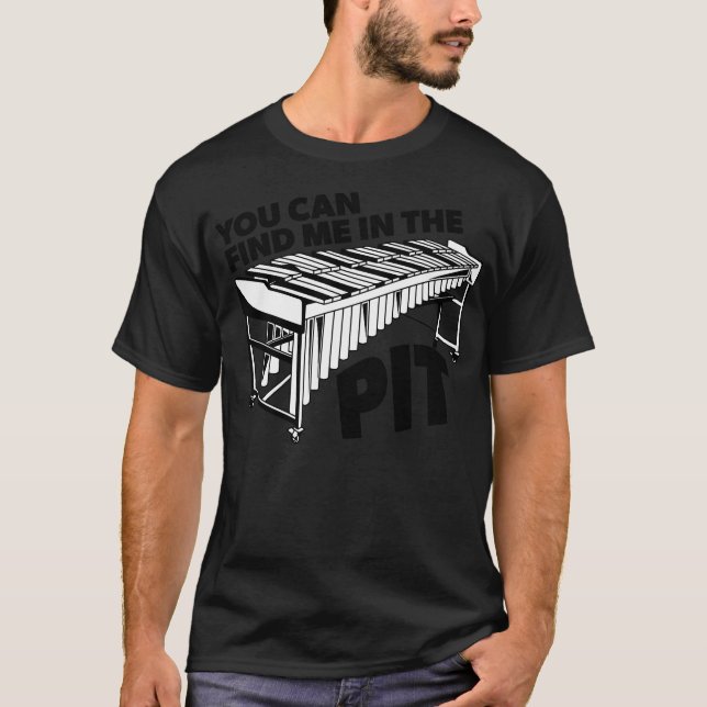 You Can Find Me in the Pit Funny Vibraphone Retro  T Shirt (Framsida)