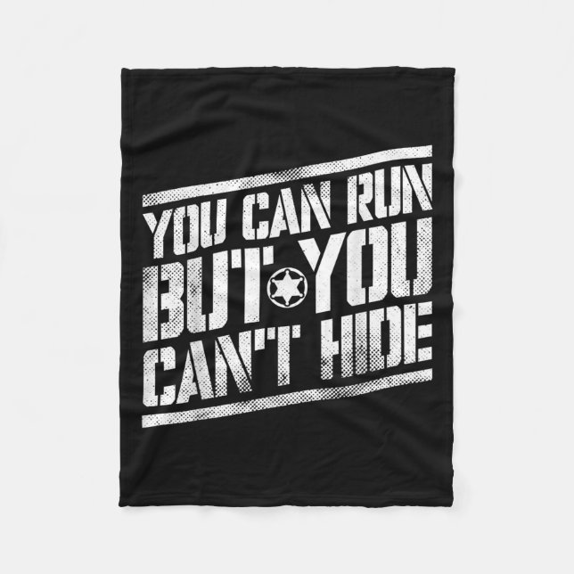 You Can Run But You Can't Hide Bounty Hunter  Fleecefilt (Framsidan)