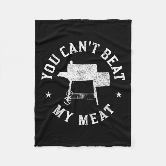 You Can't Beat My Meat Bbq Grilling Chef Funny Gri Fleecefilt (Framsidan)