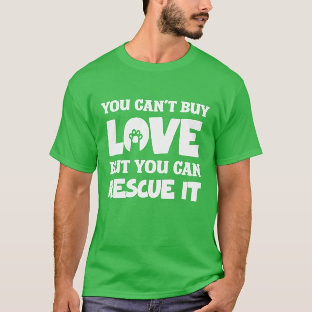 You Cant Buy Love But You Can Rescue It boy T Shirt (Framsida)