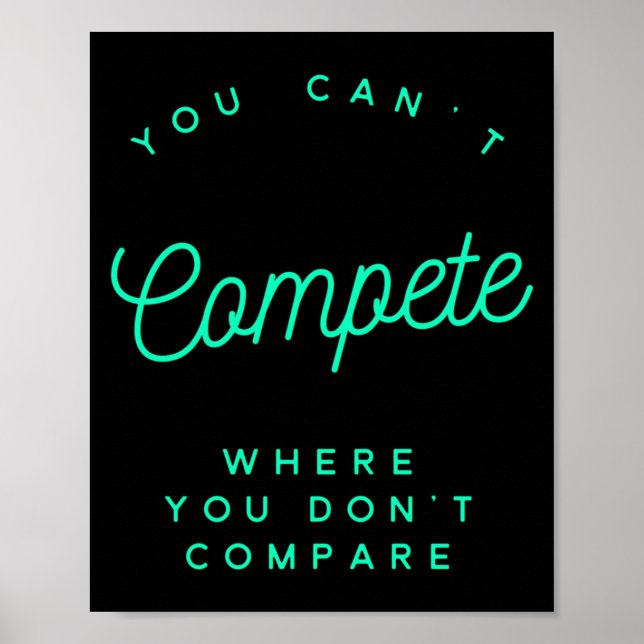 You Can't Compete Where You Don't Compare, Winners Poster (Framsidan)