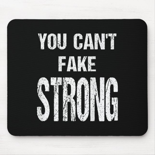 You Can't Fake Strong Werlifting Motivation Tee  Musmatta (Framsidan)