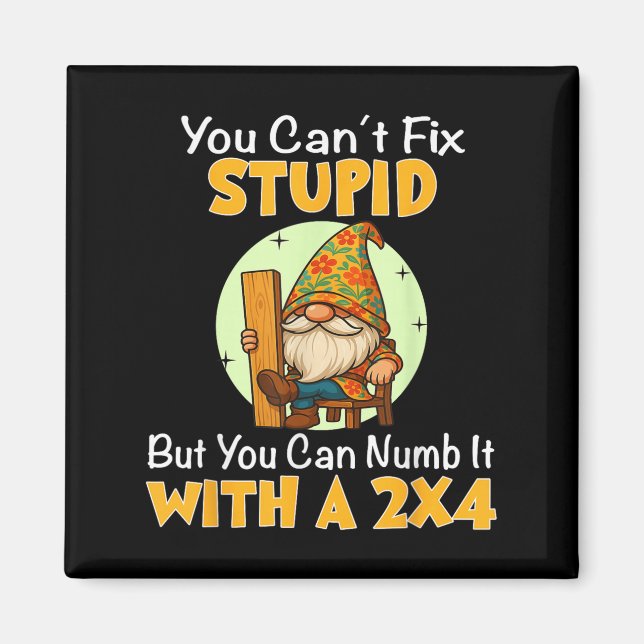 You Can't Fix Stud But You Can Numb It With A 2x4  Magnet (Framsidan)