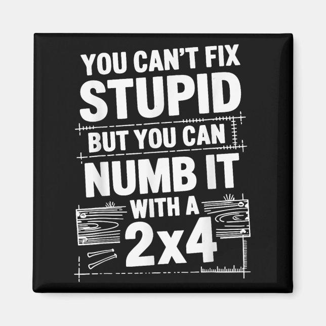 You Can't Fix Stud But You Can Numb It With A 2x4  Magnet (Framsidan)