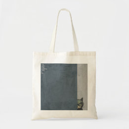 ”You can't hide anything from a cat” tote bag Tygkasse