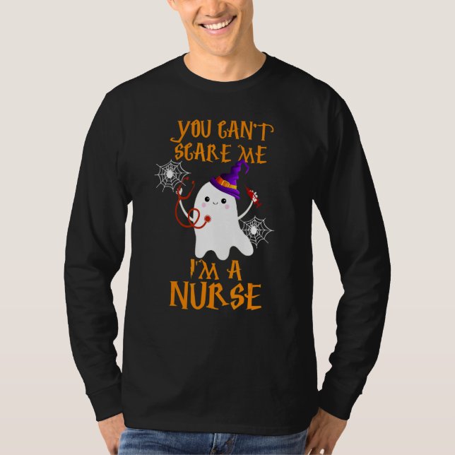 You Cant Scare Me Im A Nurse Halloween Essential T Shirt (Framsida)