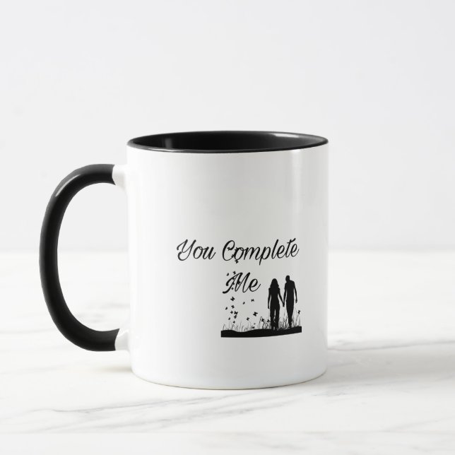 You Complete Me - Romantic Love Mug Mugg (Vänster)