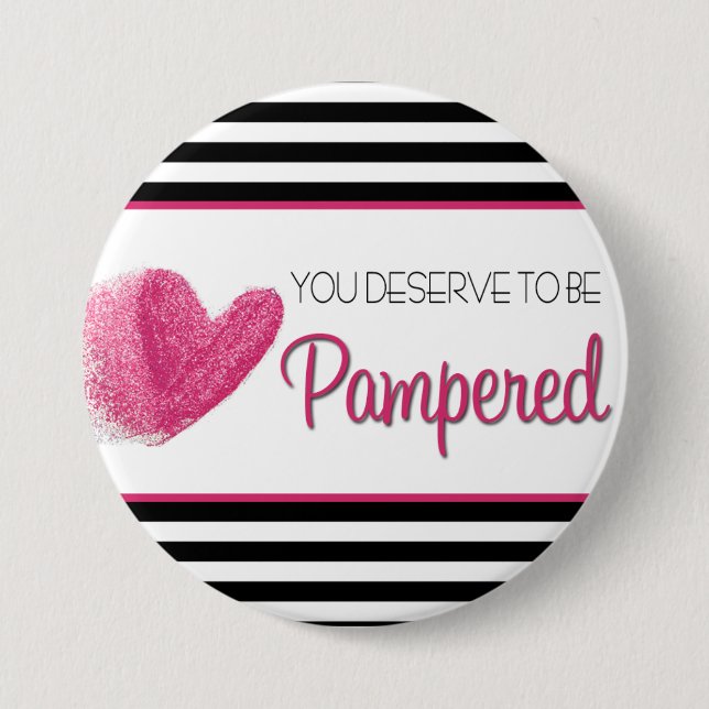 You deserve to be Pampered Knapp (Framsida)