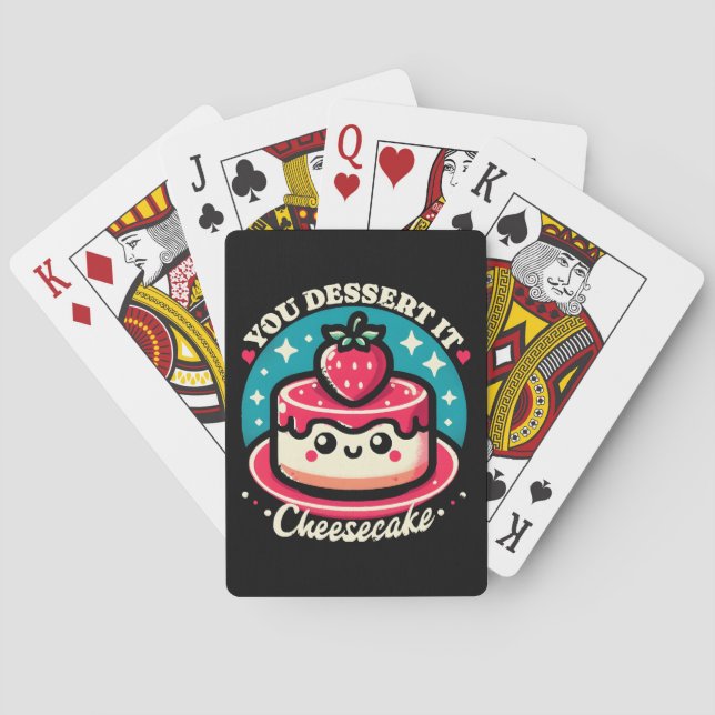You Dessert It - Cheesecake Kawaii Casinokort (Baksidan)