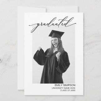 You did it modern Graduation invitation Inbjudningar