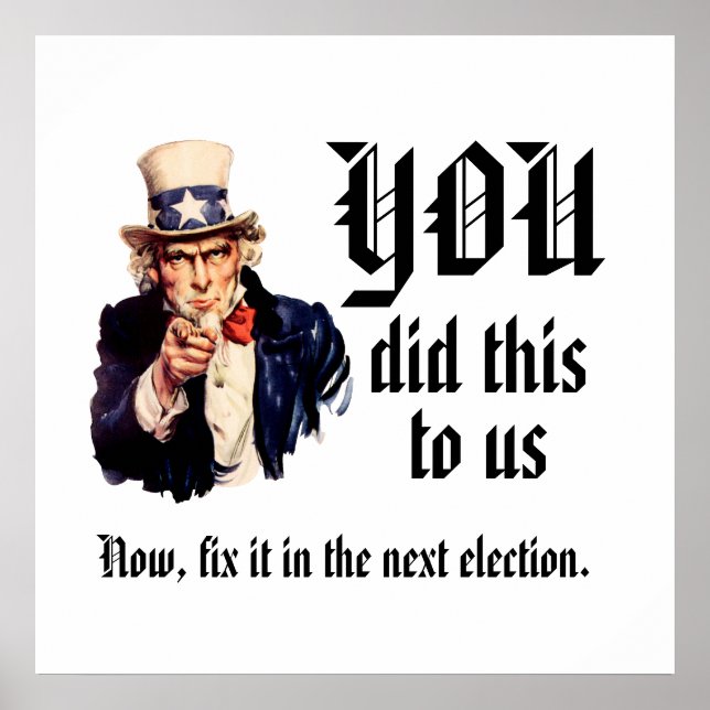 YOU Did This to Us Poster (Framsidan)