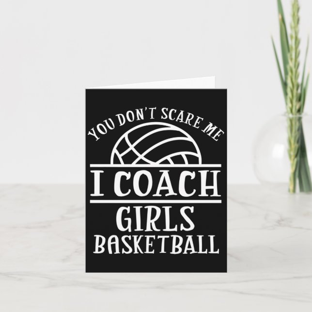 You Don't E Me I Coach Girls Basketball Long Sleev Kort (Framsida)
