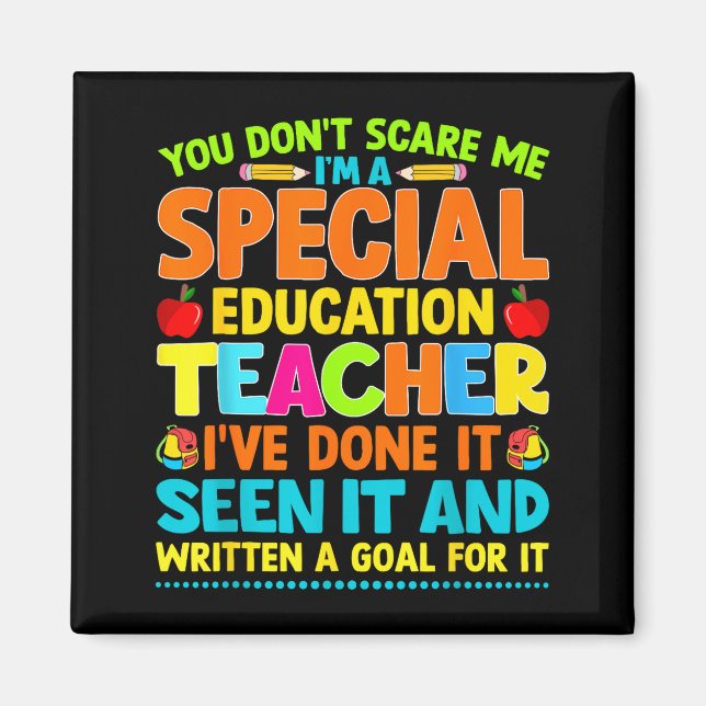 You Don't E Me I'm A Special Education Teacher Men Magnet (Framsidan)