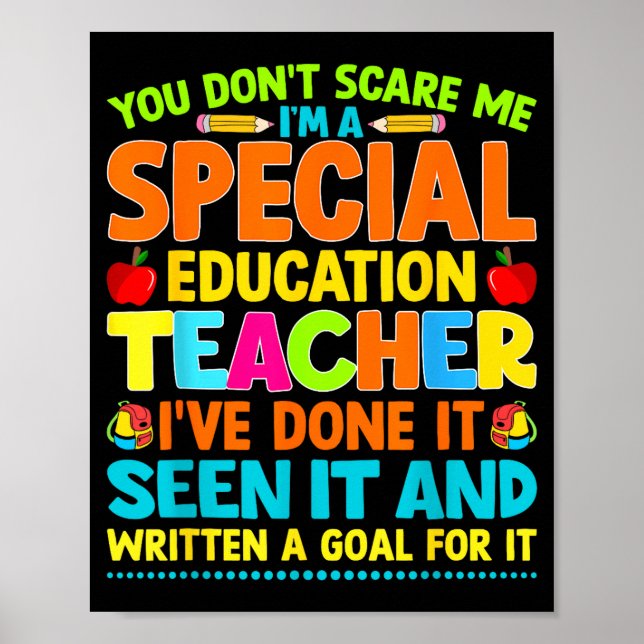 You Don't E Me I'm A Special Education Teacher Men Poster (Framsidan)