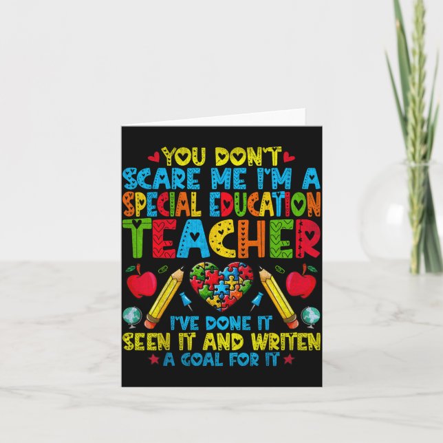 You Don't E Me I'm A Special Education Teacher - S Kort (Framsida)