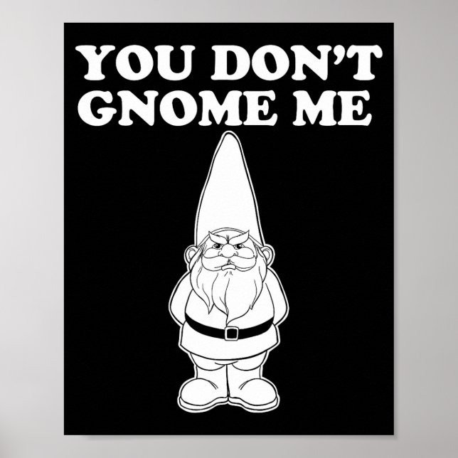 You Don't Gnome Me  Poster (Framsidan)
