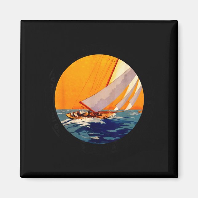 You Don't Stop Sailing When You Get Old Funny Old  Magnet (Framsidan)