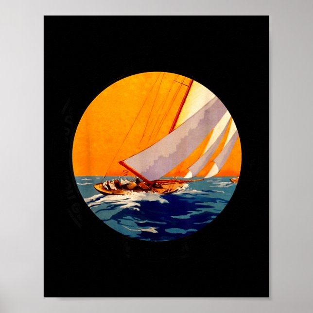 You Don't Stop Sailing When You Get Old Funny Old  Poster (Framsidan)