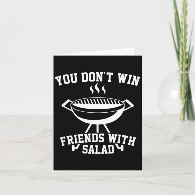 You Don't Win Friends With Salad - Funny  Kort (Framsida)