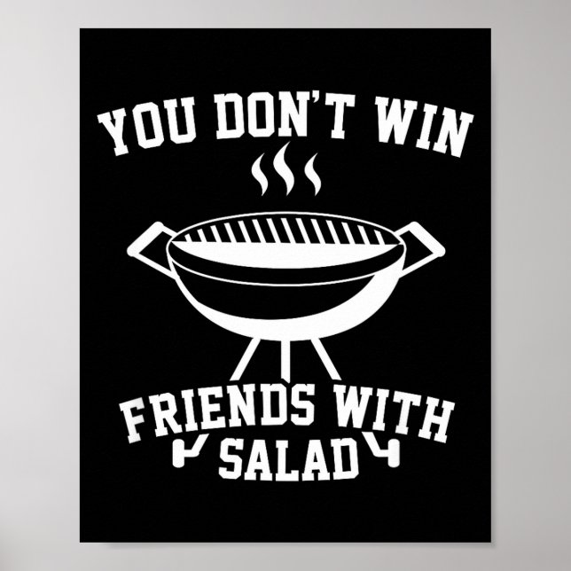 You Don't Win Friends With Salad - Funny  Poster (Framsidan)