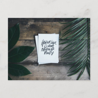 You fill my life with sweetness and love vykort