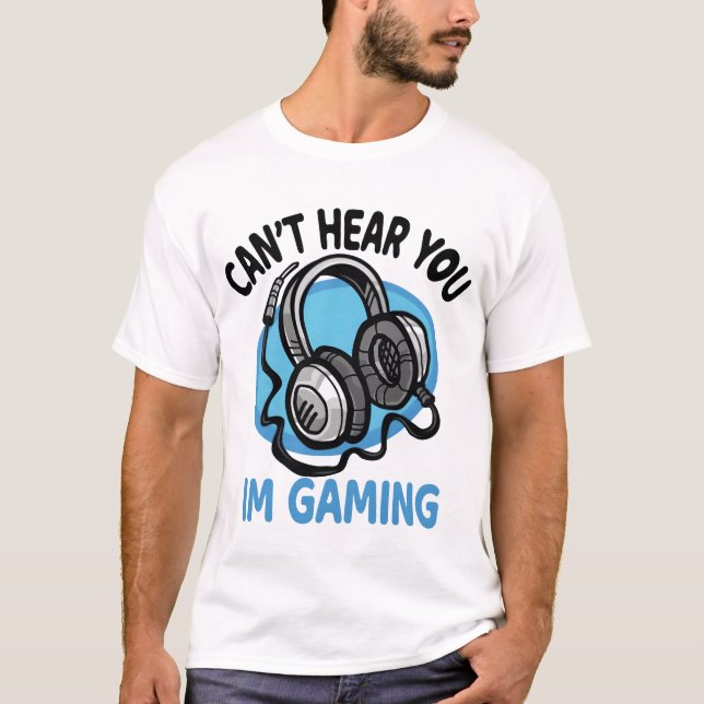you gaming boy gift friends t shirt (Framsida)