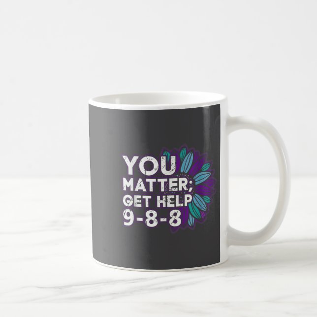 You Get Help Suicide Prevention The 988 Lifeline  Kaffemugg (Höger)