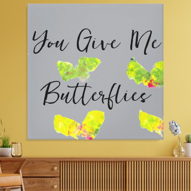 You Give Me Butterflies Canvastryck (Insitu (Vardagsrum))