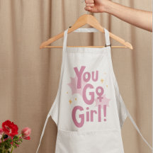 You Go Girl | Inspirerande Rosa Förkläde