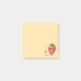You Got This! Cheerful Strawberry Post-It Notes