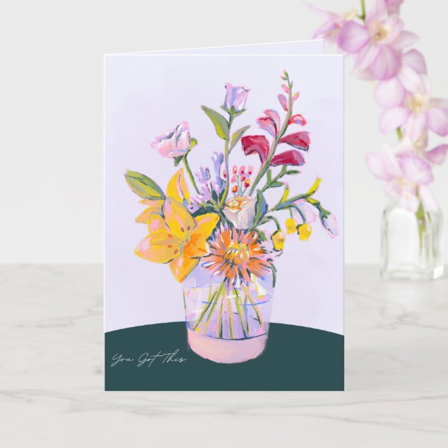 You Got This Encouragement  Greeting Card Kort (Orkide)