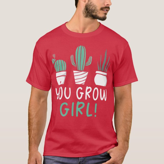 You Grow Girl 70s retro T Shirt (Framsida)