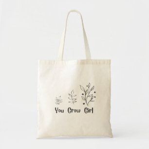 "You Grow Girl" Enkel Design Väska