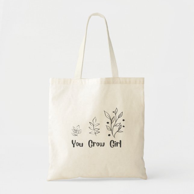 "You Grow Girl" Enkel Design Väska (Framsidan)