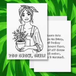 You Grow, Girl | Växtcitat och skämtsamma bilder