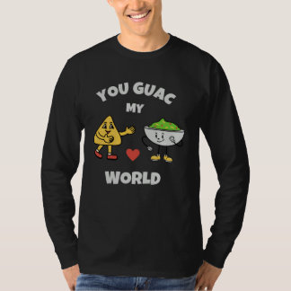 You Guac My World Valentines Day Avocado Pun Love  T Shirt