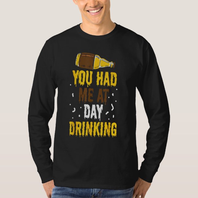 You Had Me At Day Drinking Retro Beach Cruise 5 T Shirt (Framsida)