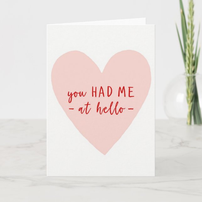 You Had Me At Hello-kort Kort (Framsida)